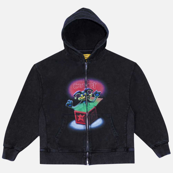 Carpet Company - Jack Hooded Zip Sweatshirt - Black