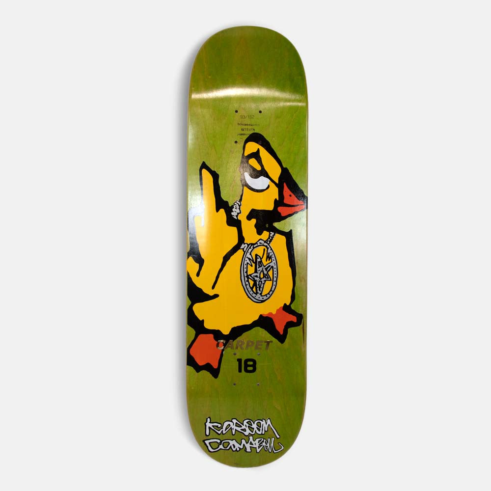 Carpet Company - 8.38" Kareem Campbell Duck You  Skateboard Deck (Green Stain)