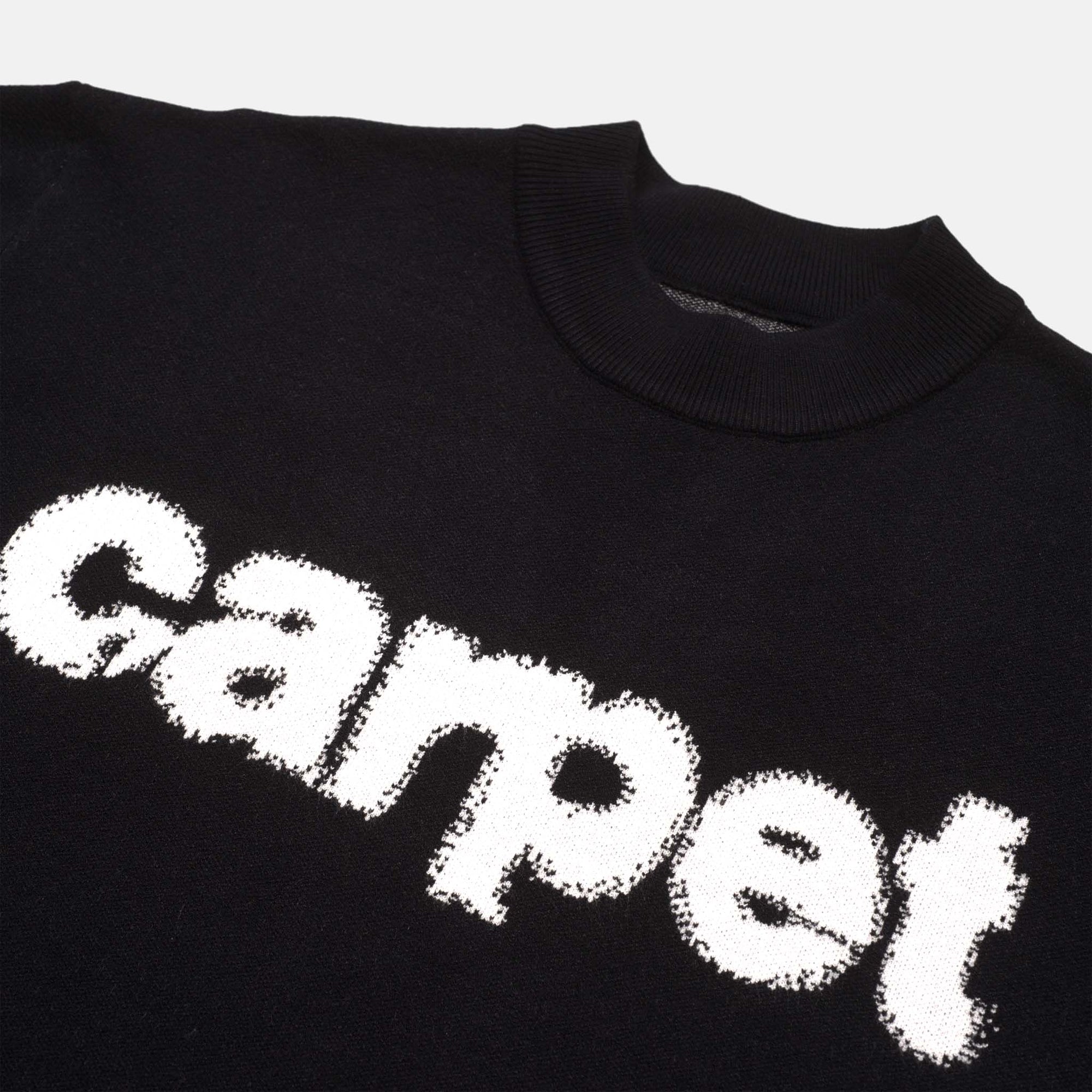 Carpet Company - Logo Woven Knit Sweater - Black