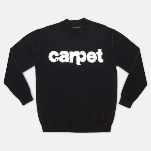 Carpet Company - Logo Woven Knit Sweater - Black