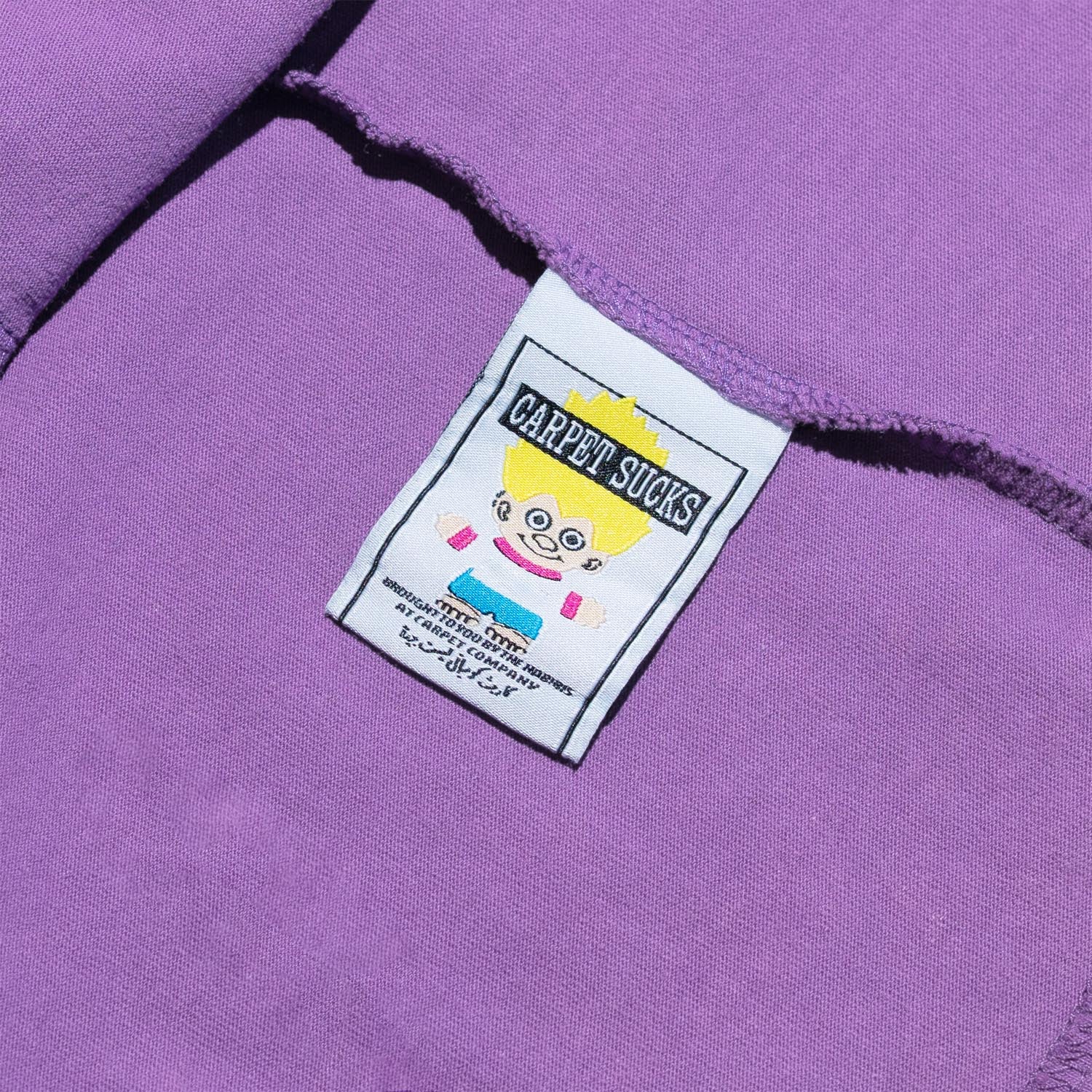 Carpet Company - Trampstamp Longsleeve T-Shirt - Purple / Black