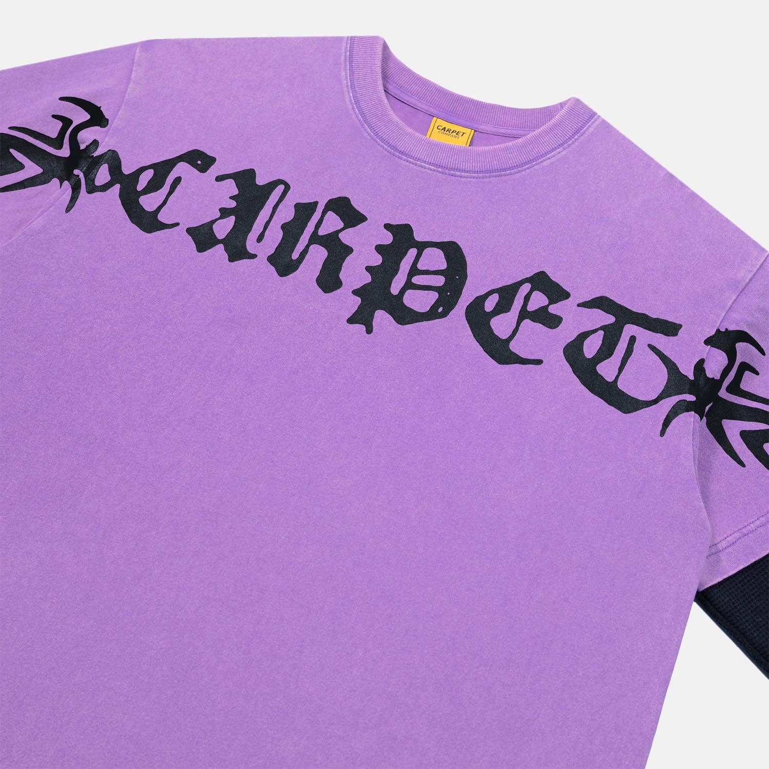 CARPET COMPANY ロンT Carpet Company - Trampstamp Longsleeve T-Shirt - Purple / Black
