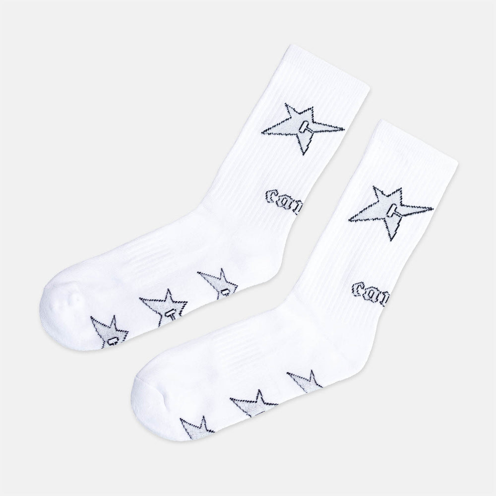 Carpet Company - C-Star Socks - White