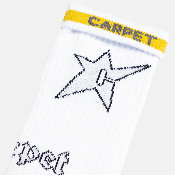 Carpet Company - C-Star Socks - White