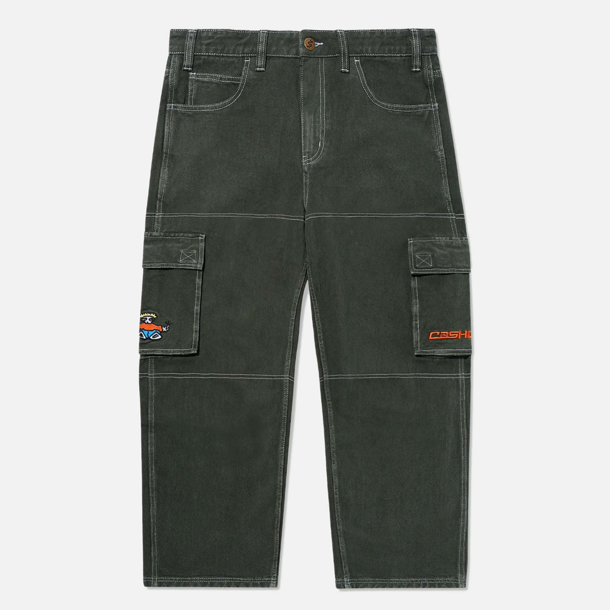 Cash Only - Aleka Denim Cargo Jeans - Washed Green | Welcome