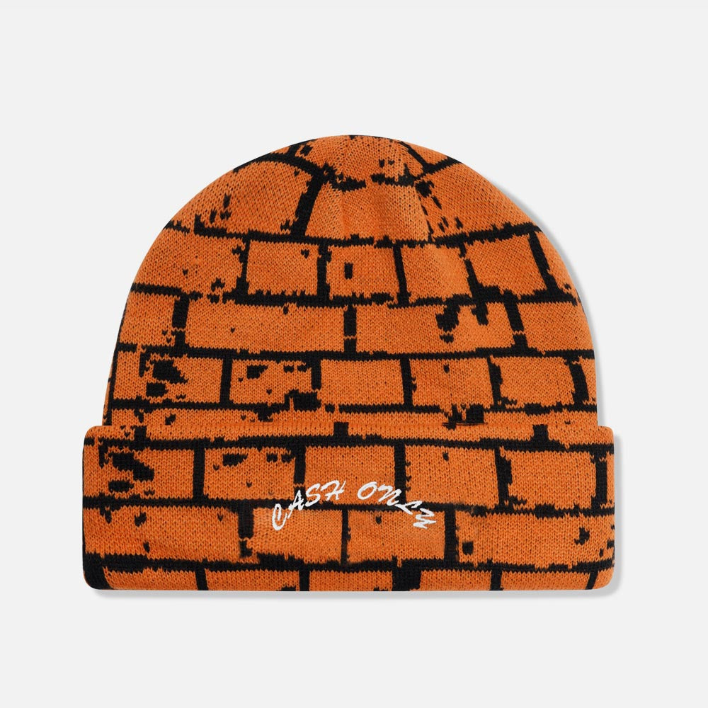 Cash Only - Bricks Beanie - Orange