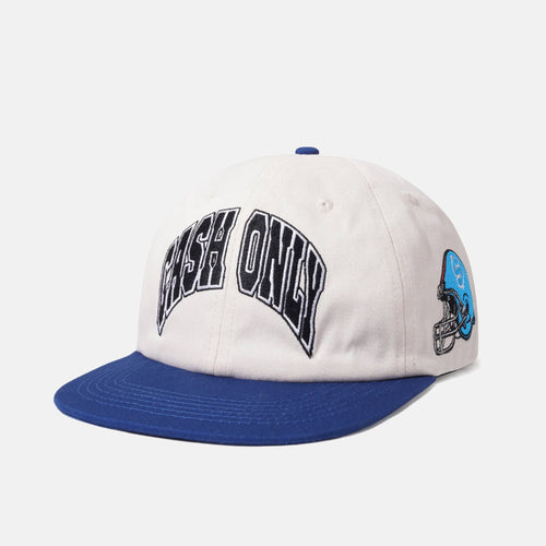 Cash Only - Super Bowl Snapback Cap - Cream / Royal Blue
