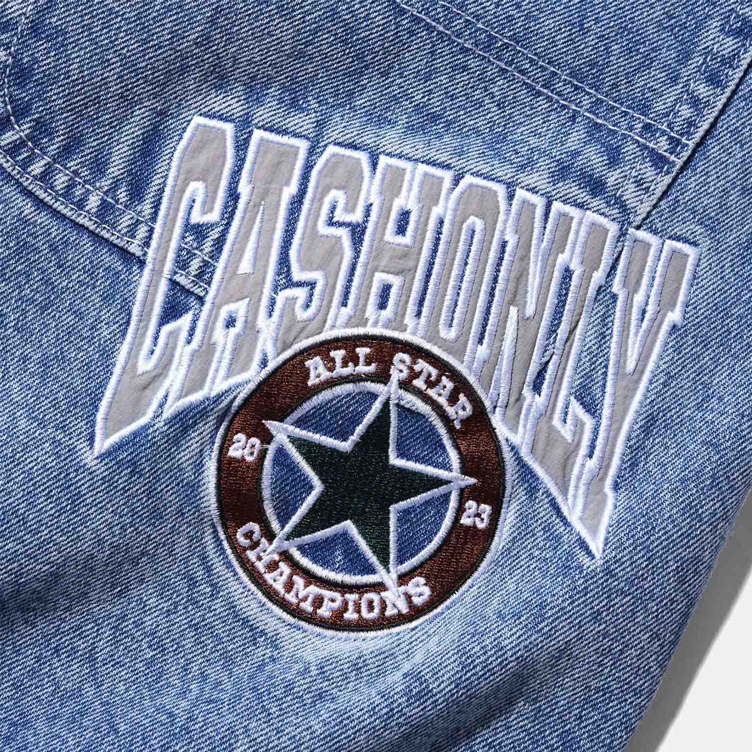 Cash Only - All Star Baggy Denim Jeans - Faded Indigo