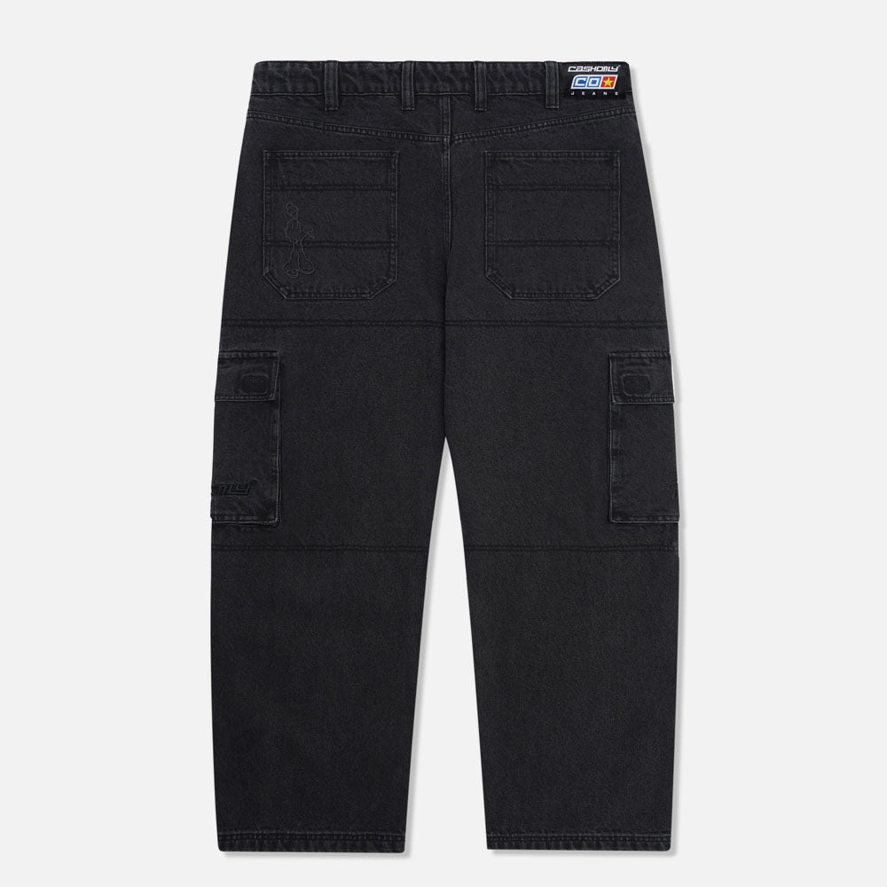 Cash Only - Aleka Denim Cargo Pants - Black