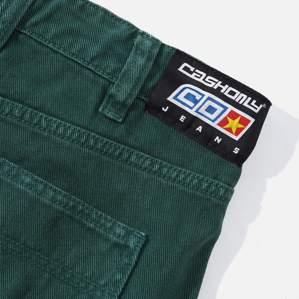 Cash Only - Aleka Denim Cargo Pants - Green W28