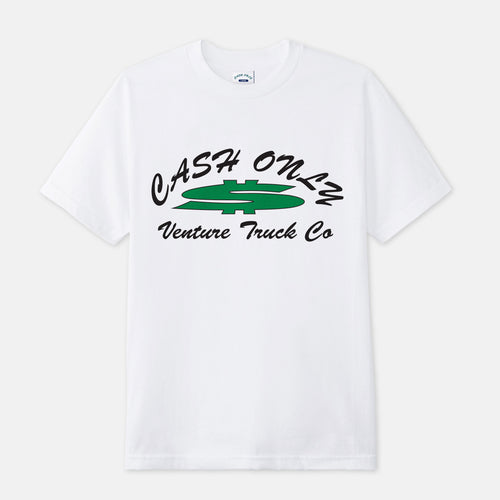 Cash Only - Venture Dollar Sign T-Shirt - White
