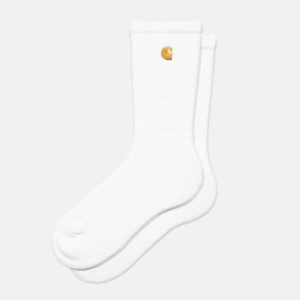 Carhartt WIP - Chase Socks - White / Gold