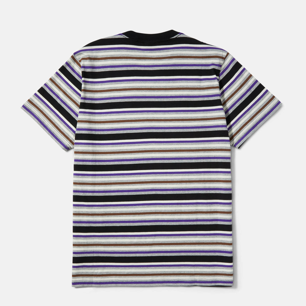 Huf - Cheshire Stripe Knit T-Shirt - Black / Multi