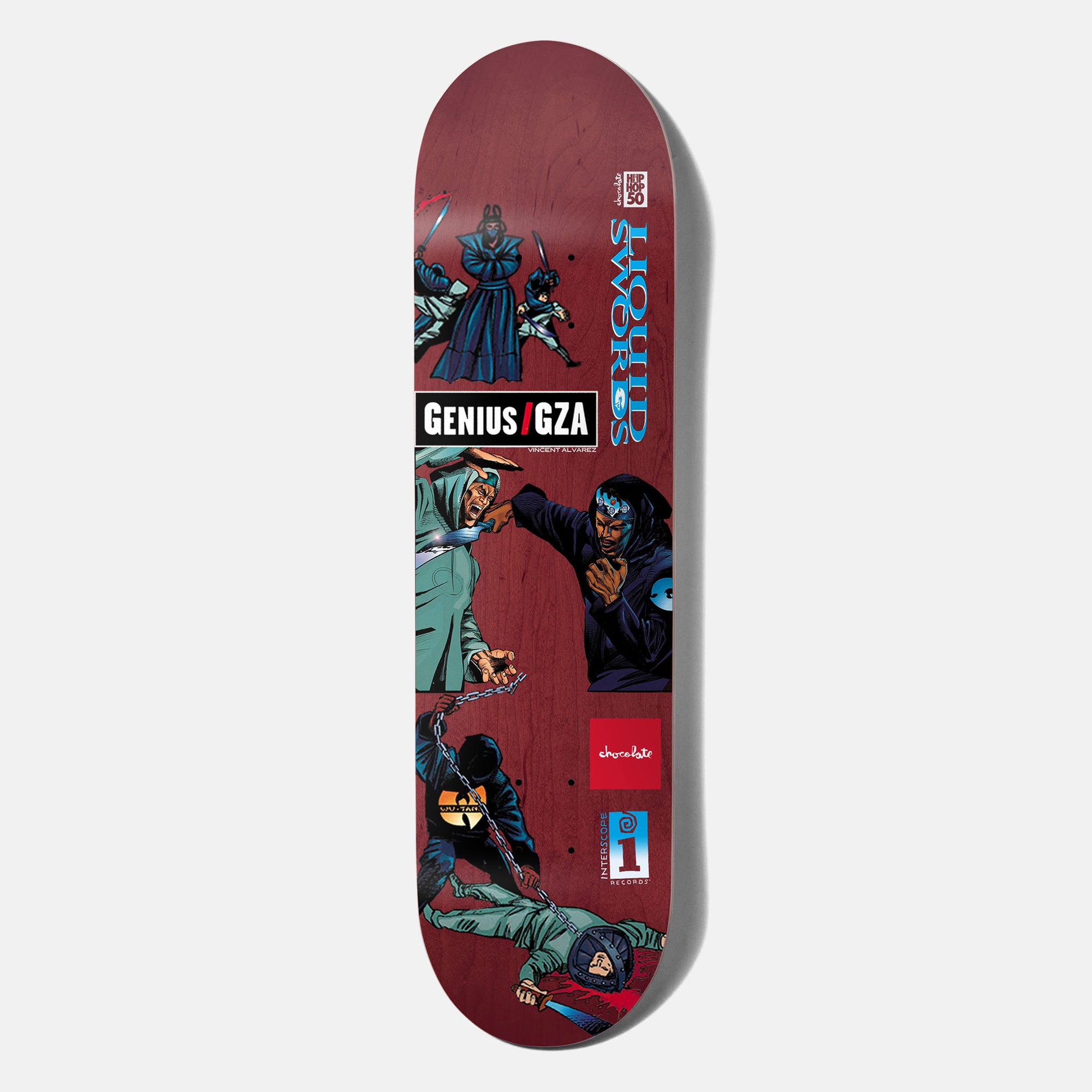 Chocolate Skateboards - 8.0" Interscope Hip Hop 50 Liquid Alvarez Skateboard Deck