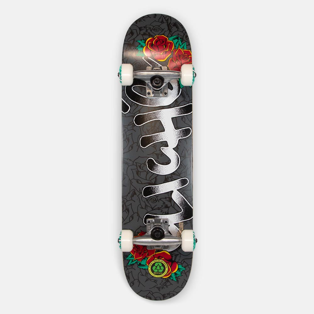 Cliche - 7.0" KIDS Traditional First Push Complete Skateboard - Black
