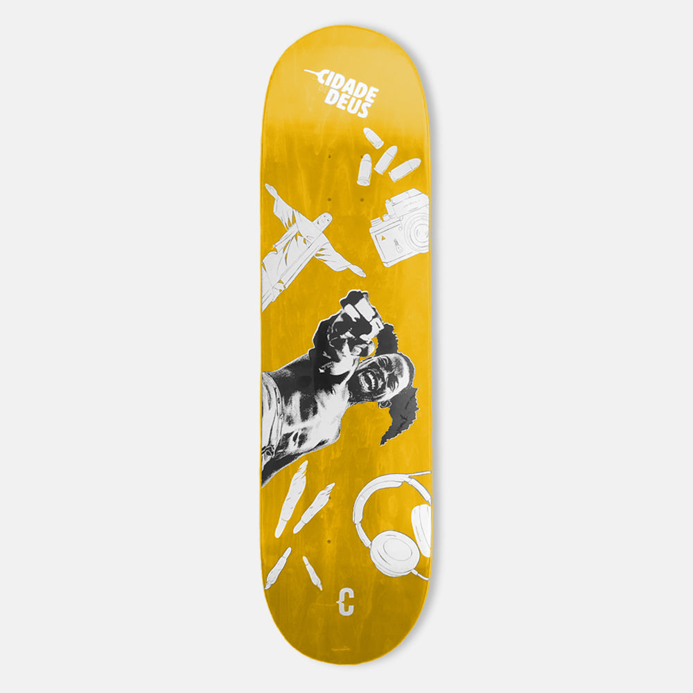 Clown Skateboards - 8.5" City of God Clownz Skateboard Deck - Yellow