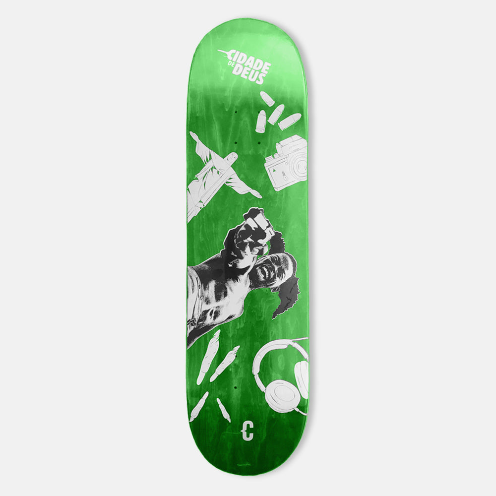 Clown Skateboards - 8.38" City of God Clownz Skateboard Deck - Green