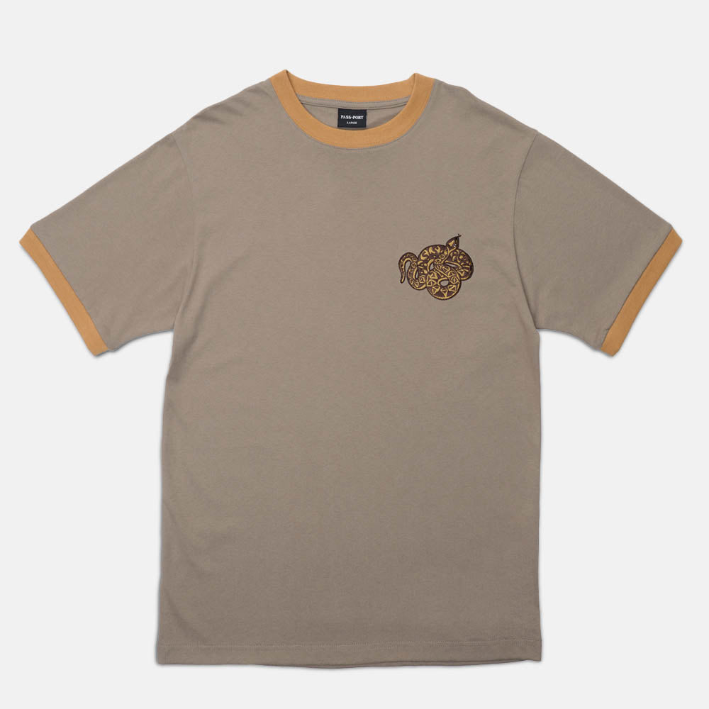 Pass Port Skateboards - Coiled T-Shirt - Khaki