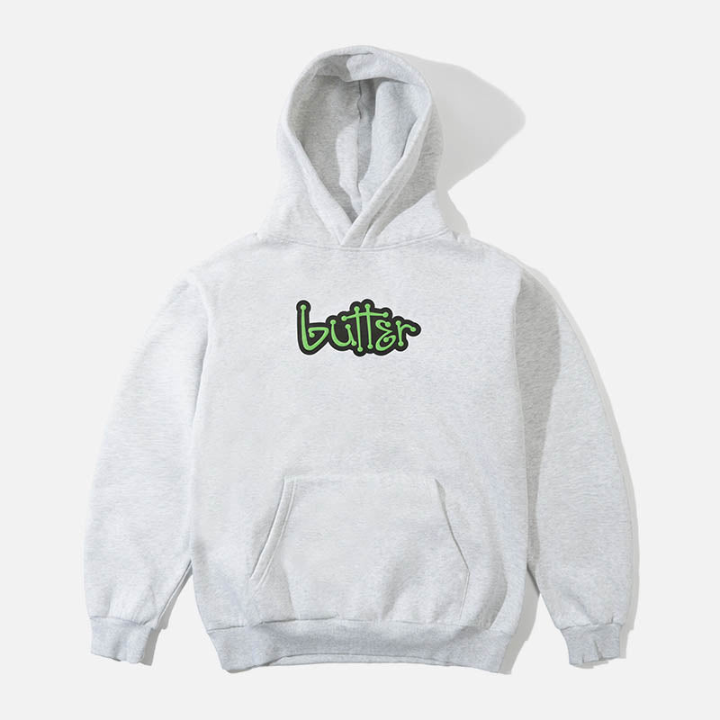 Butter Goods - Connection Pullover Hooded Sweatshirt - Ash