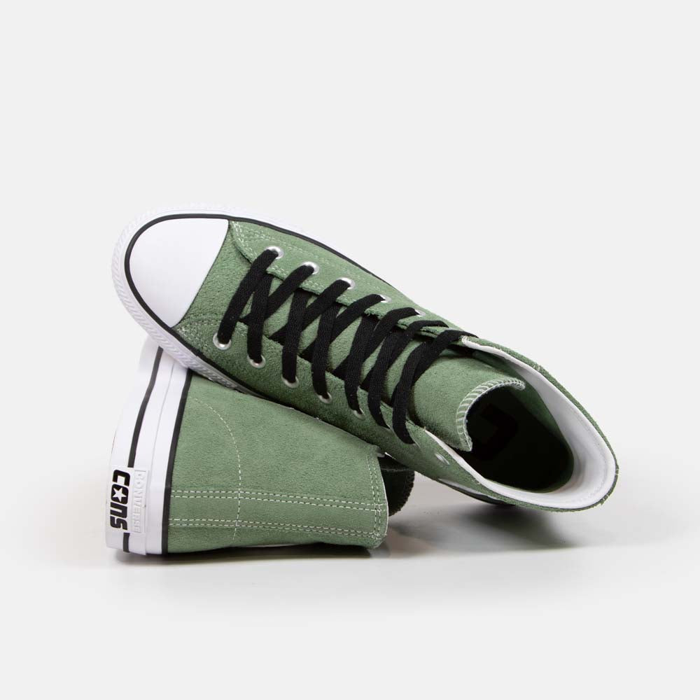 Converse Cons - CTAS Hi Pro Shoes - Foothill Green / Black / White