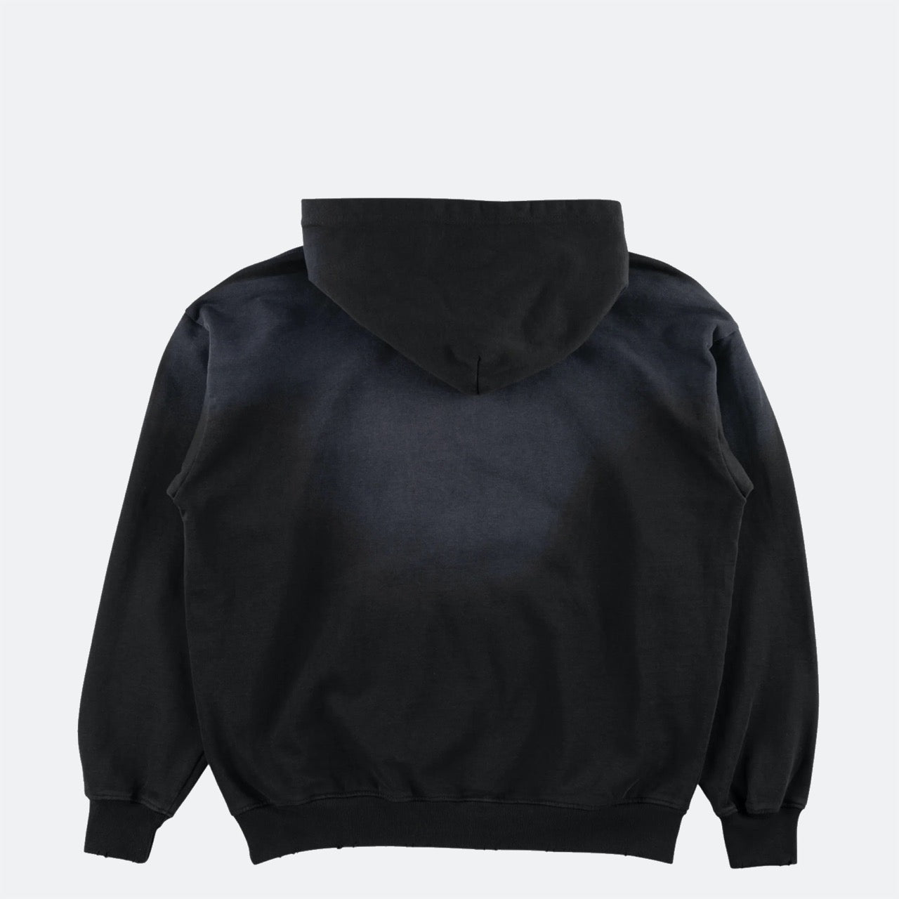 Welcome Skateboards - Coupled Sun Fade Distressed Hooded Sweatshirt - Black Fade