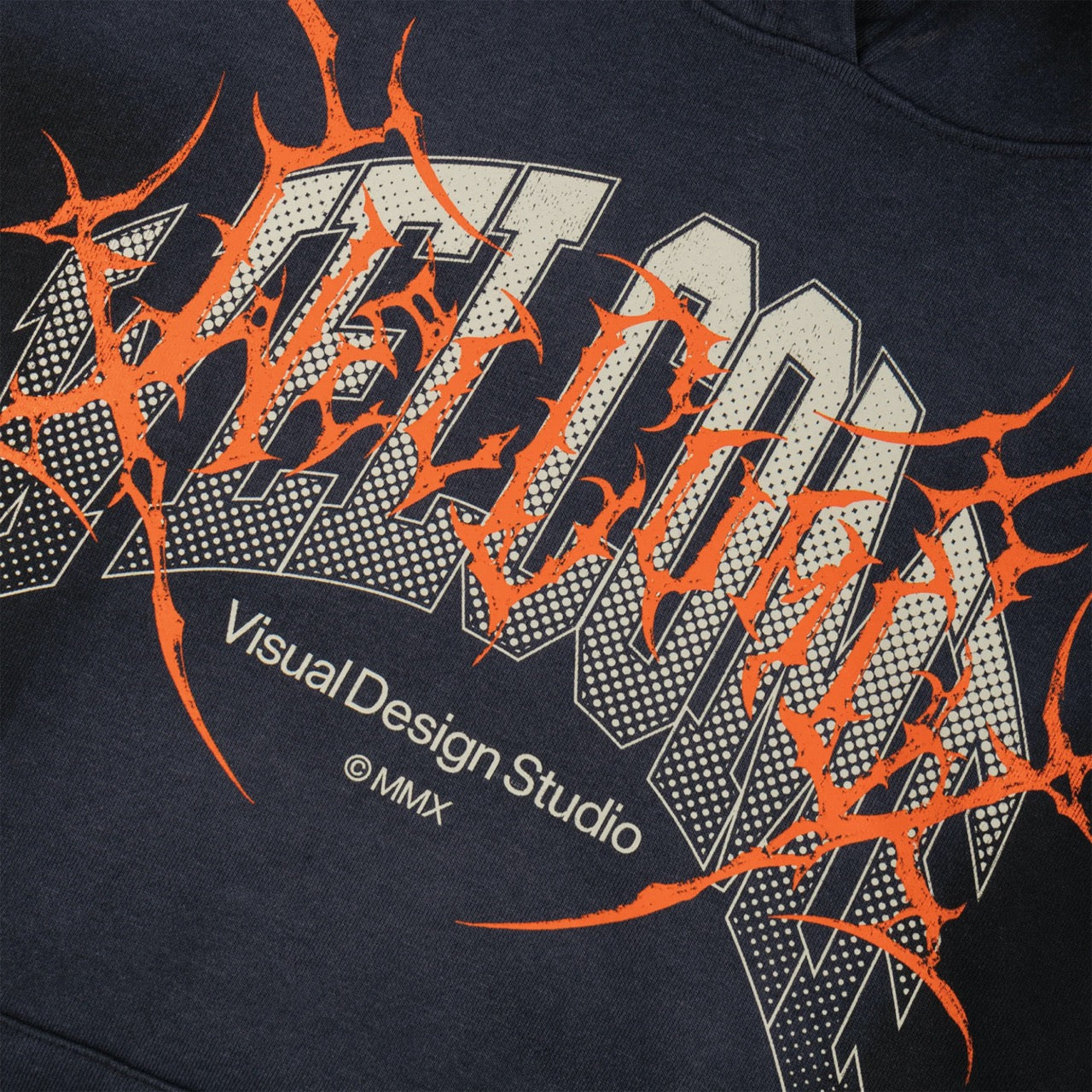 Welcome Skateboards - Coupled Sun Fade Distressed Hooded Sweatshirt - Black Fade