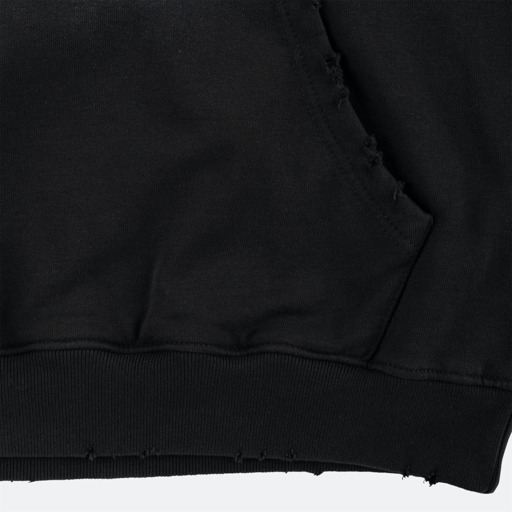 Welcome Skateboards - Coupled Sun Fade Distressed Hooded Sweatshirt - Black Fade