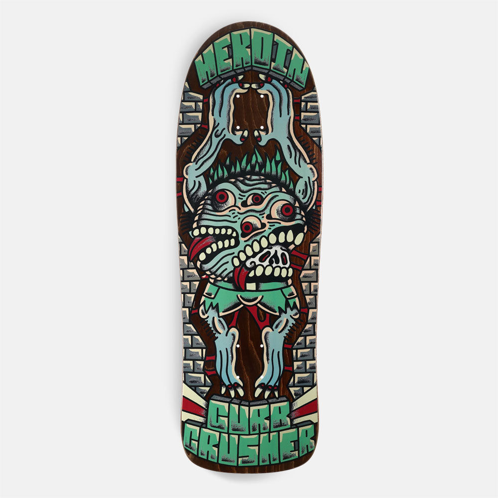 Heroin Skateboards - 10.25" Curb Crusher XL Crawe Skateboard Deck