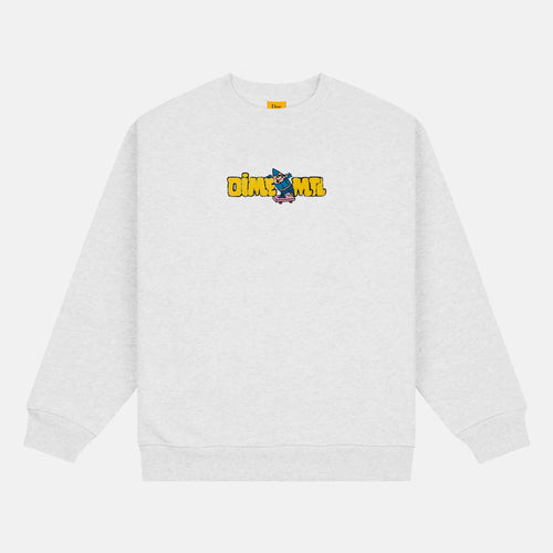Dime MTL - Crayon Chenille Crewneck Sweatshirt - Ash