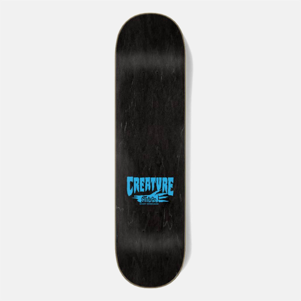 Creature Skateboards - 8.0" Logo Outline Stumps Skateboard Deck - Black / Blue