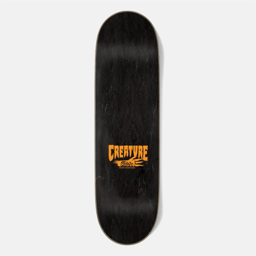 Creature Skateboards - 8.8" Logo Outline Stumps Skateboard Deck - Black / Orange