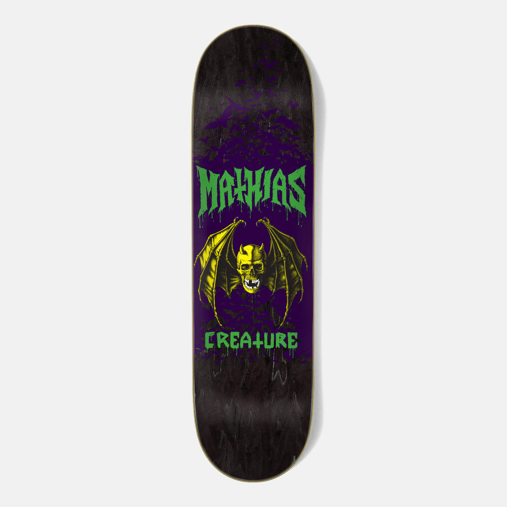 Creature Skateboards - 8.51" Mathias Torres Skull Bats Skateboard Deck