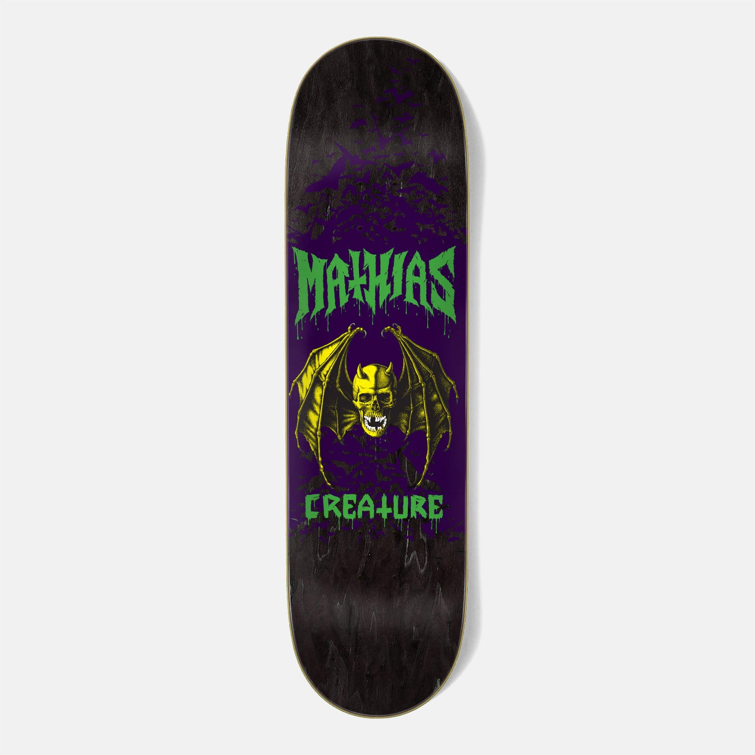 Creature Skateboards - 8.51" Mathias Torres Skull Bats Skateboard Deck