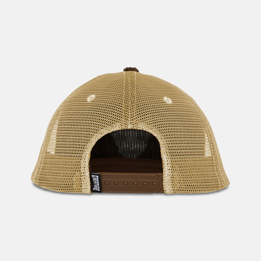 Creature Skateboards - Mesh Cap Bonehead Flame - Brown / Tan