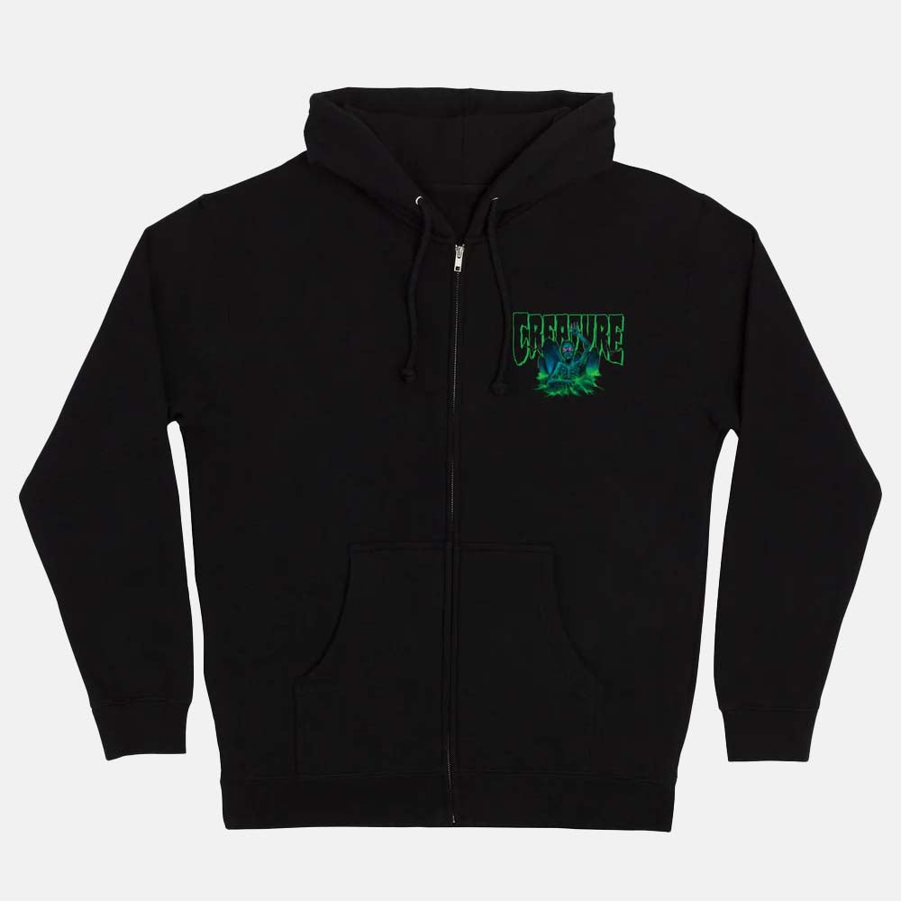 Creature Skateboards Hellbound Zip Hooded Sweatshirt Black Small