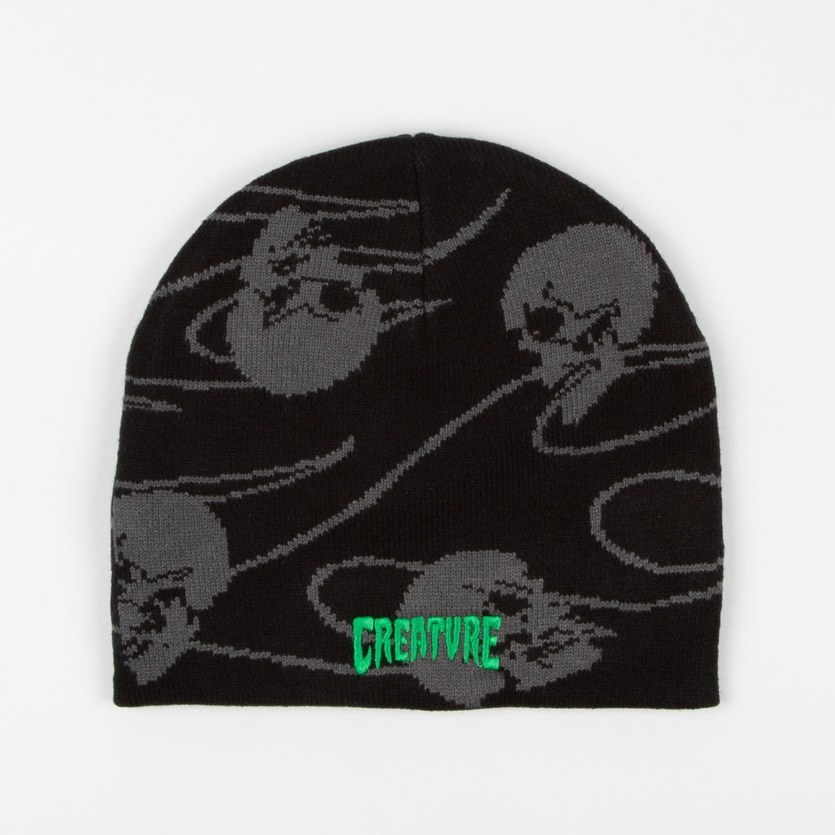 Creature Skateboards - Spiral Skull Beanie - Black