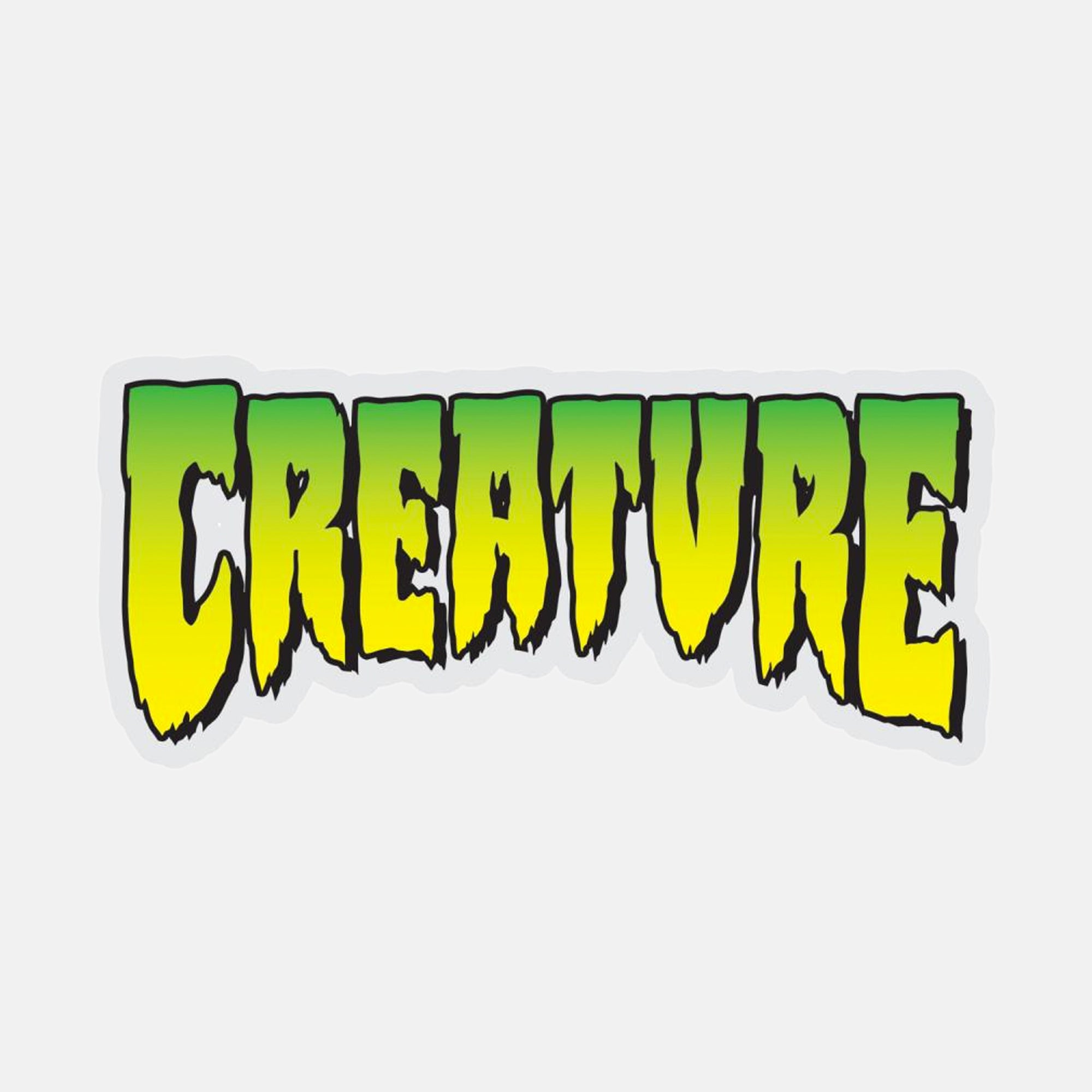 Creature - 4" Logo Sticker - Yellow / Black