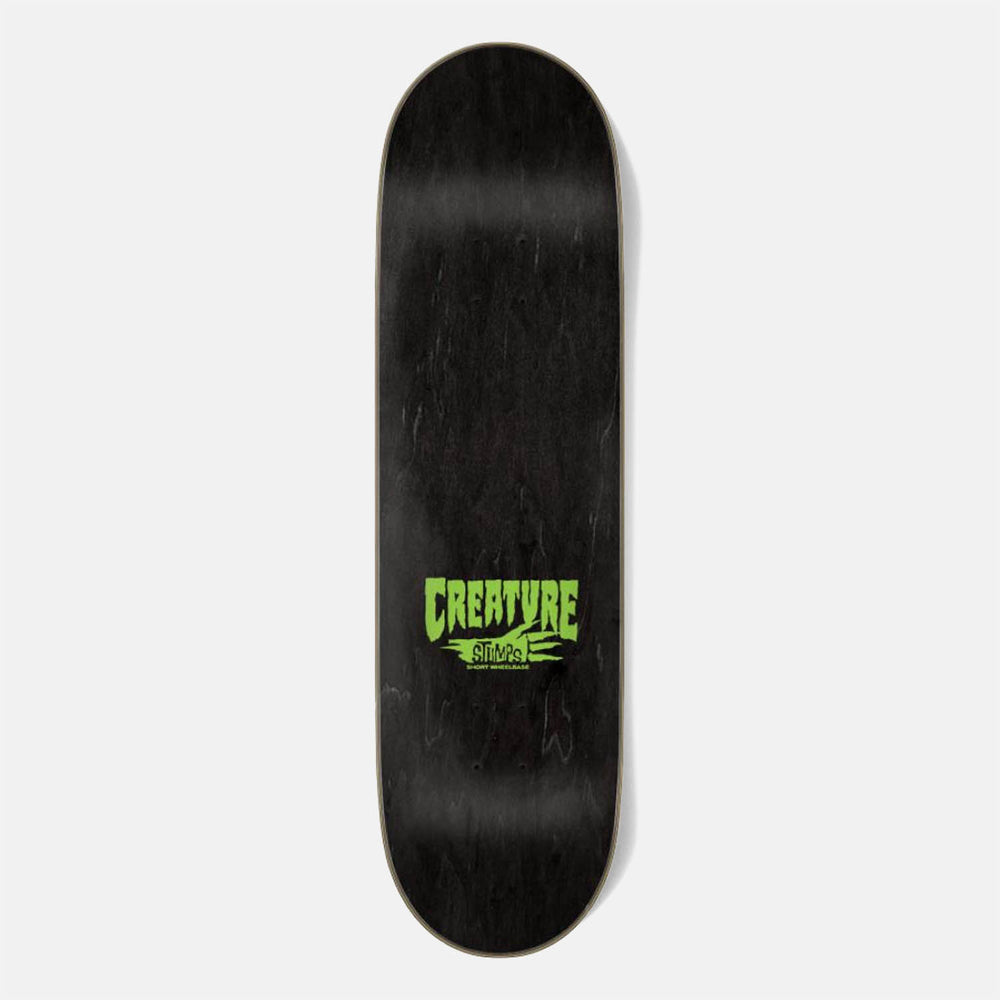 Creature Skateboards - 8.6" Logo Outline Stumps Skateboard Deck - Black / Green