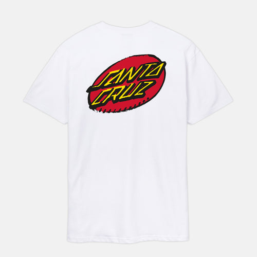 Santa Cruz - Creep Dot T-Shirt - White