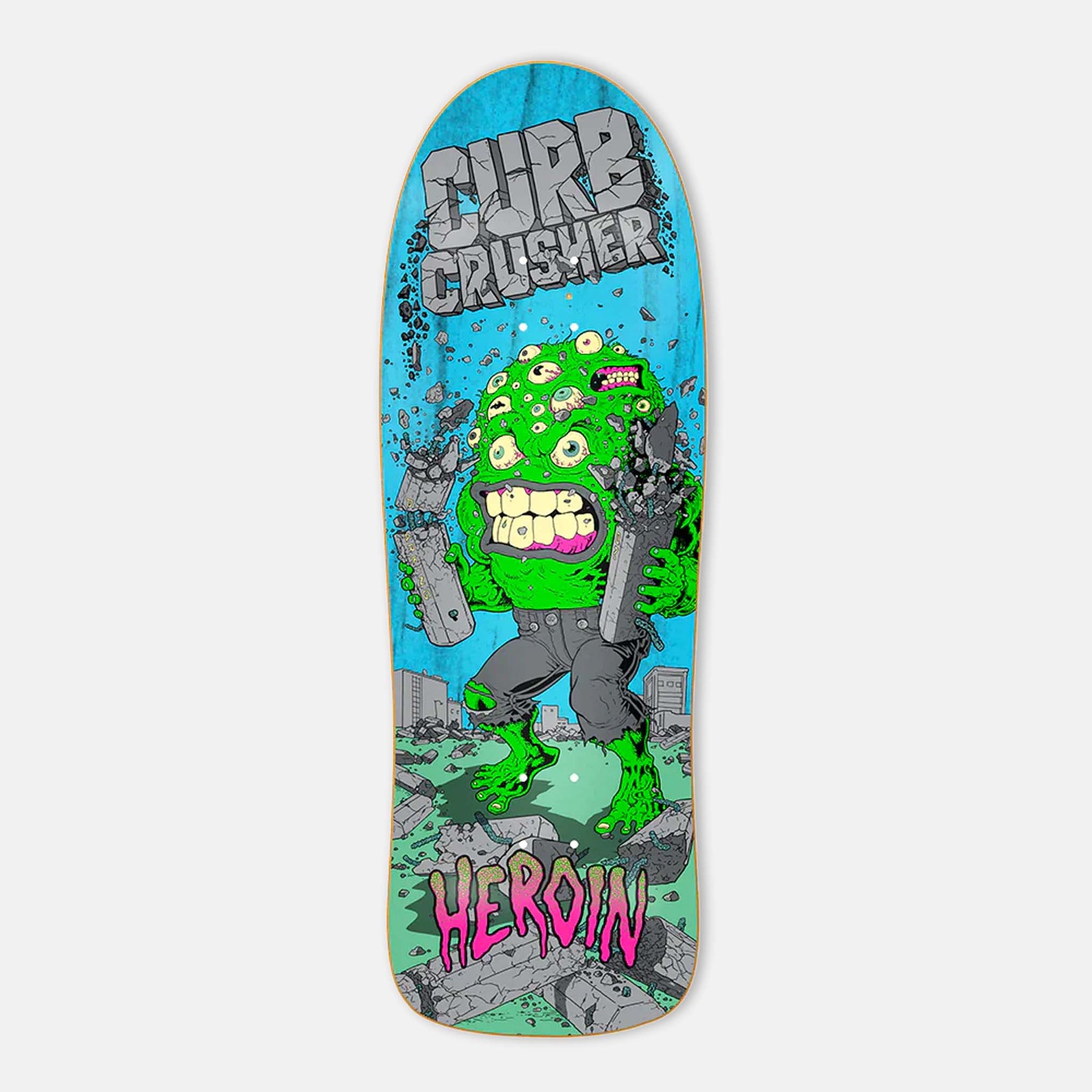 Heroin Skateboards - 10.25" Curb Crusher XL Barf Skateboard Deck