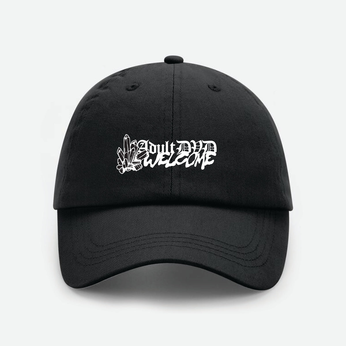 Welcome Skate Store - Adult DVD Dad Cap - Black