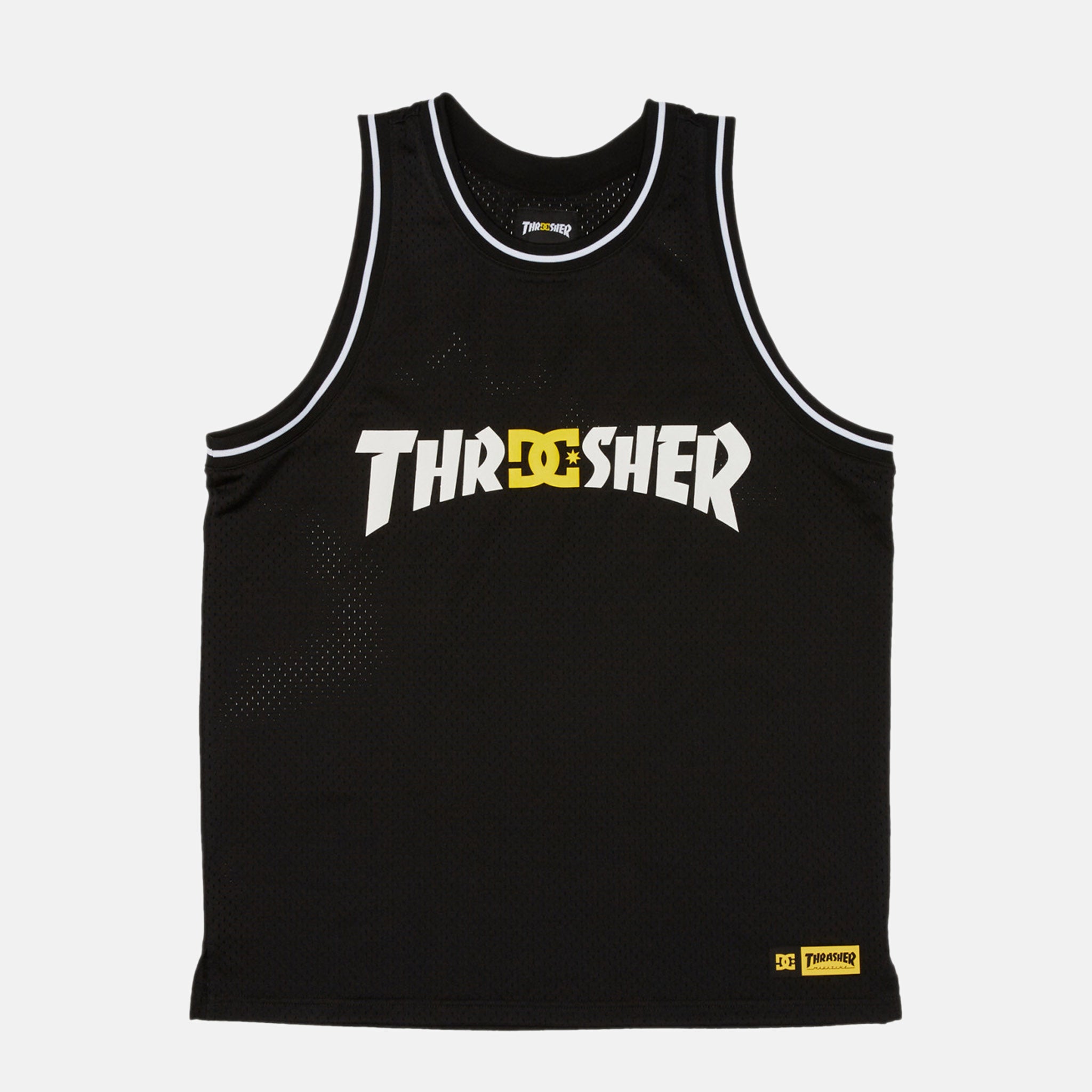 DC THRASHER JERSEY BASKETBALL タンクトップ DC Shoes - Thrasher x DC Basketball Jersey - Black – Welcome