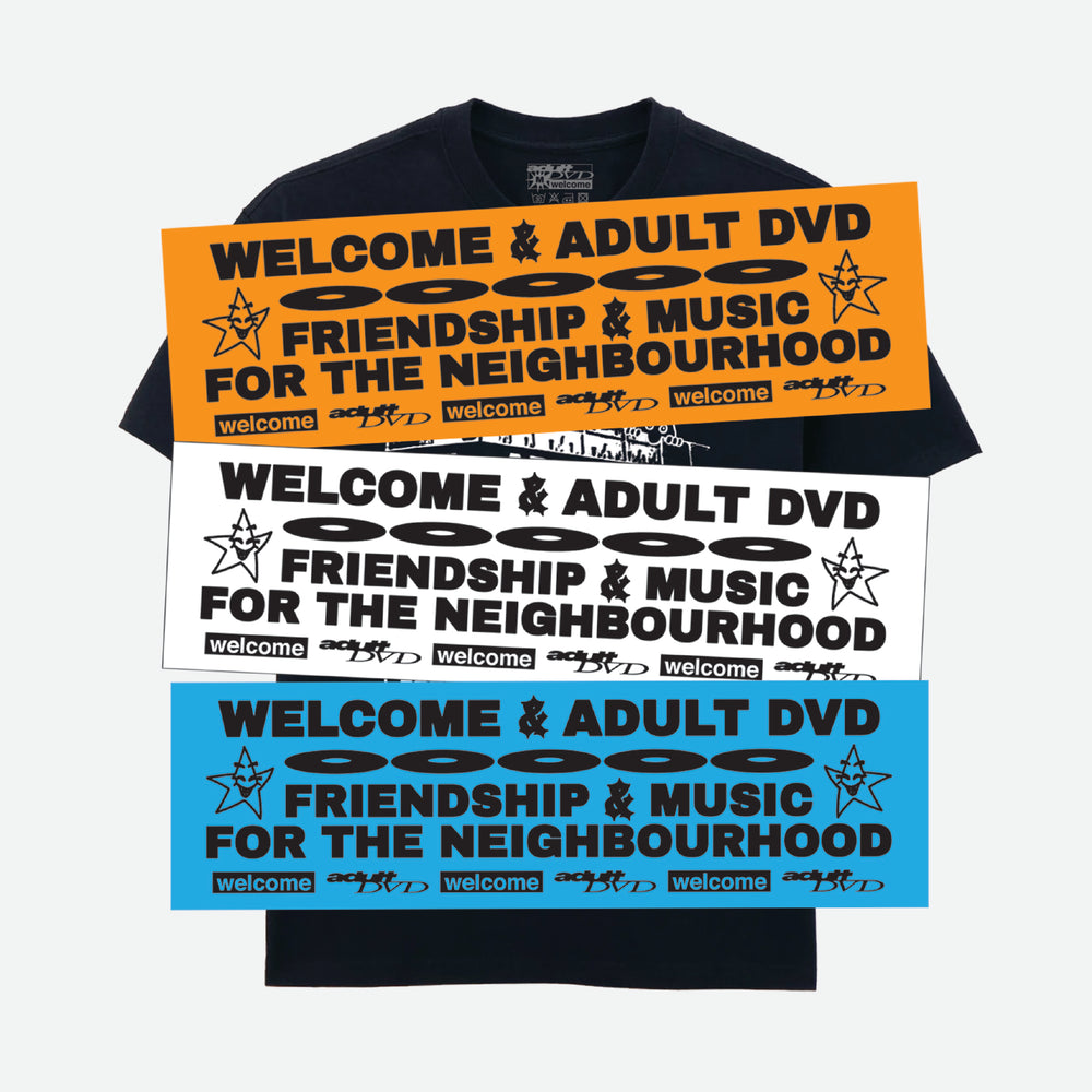 Welcome Skate Store - Adult DVD 'Double Decker' T-Shirt - Black