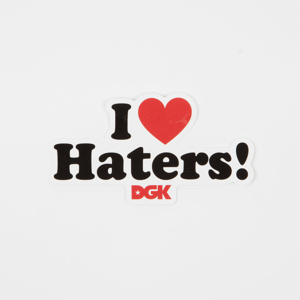 DGK - 5" Haters Sticker - White