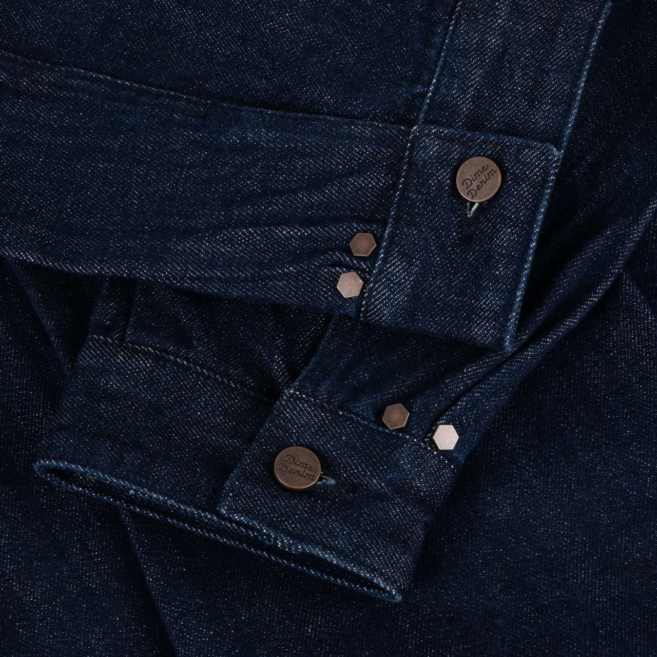 Dime MTL - Pleated Denim Jacket - Indigo