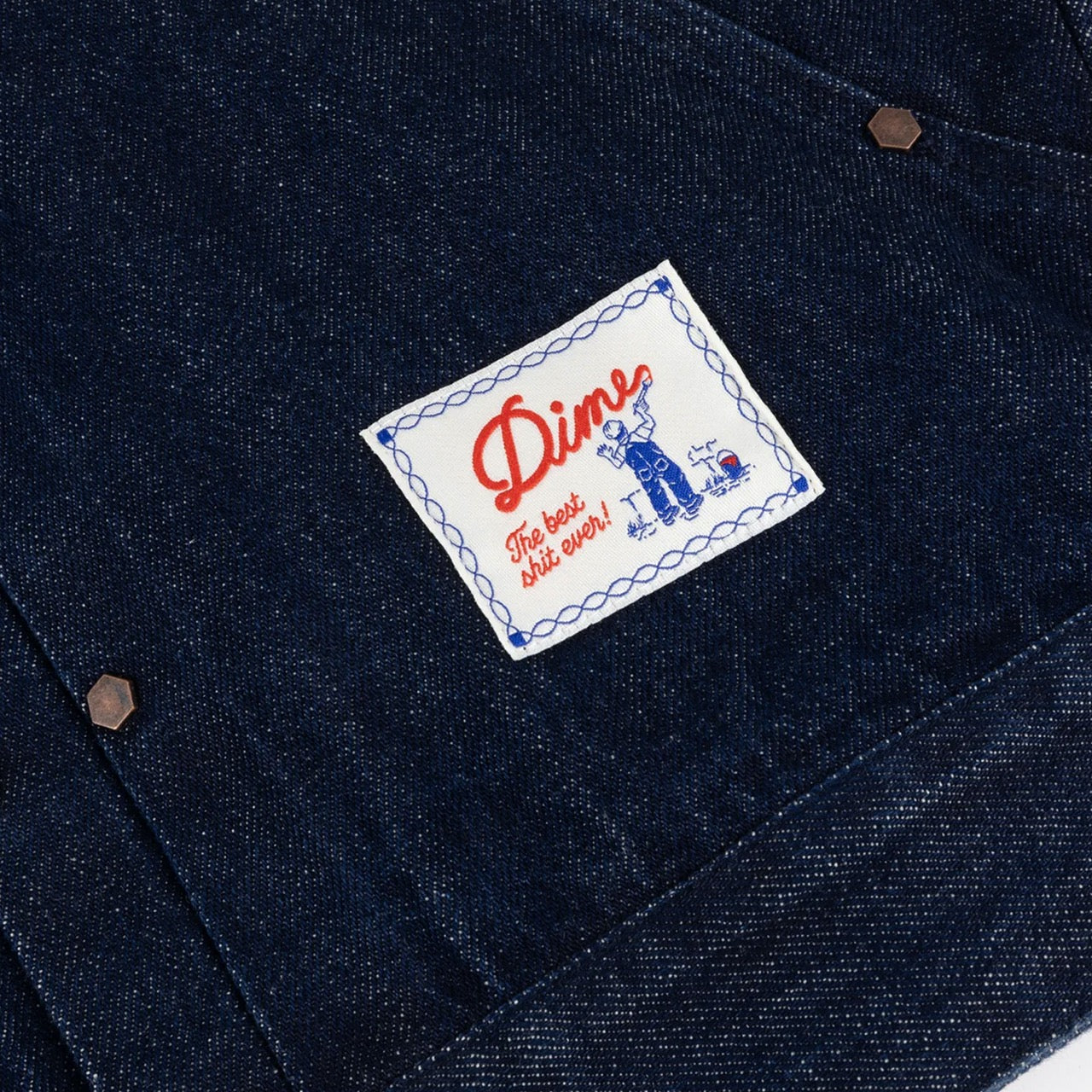 Dime MTL - Pleated Denim Jacket - Indigo