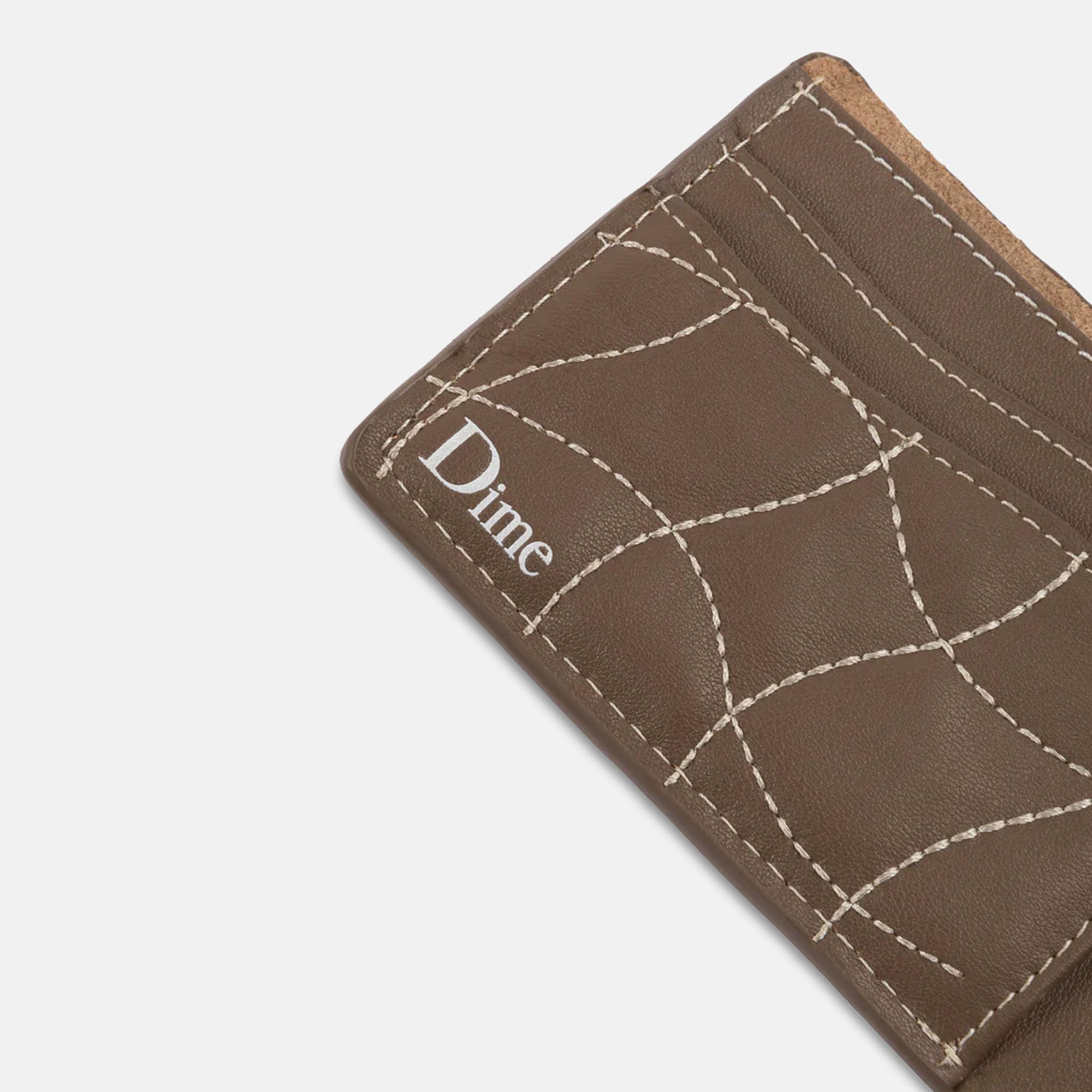 Dime MTL - Quilted Wallet - Brown