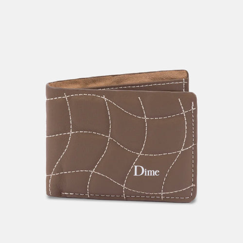 Dime MTL - Quilted Wallet - Brown