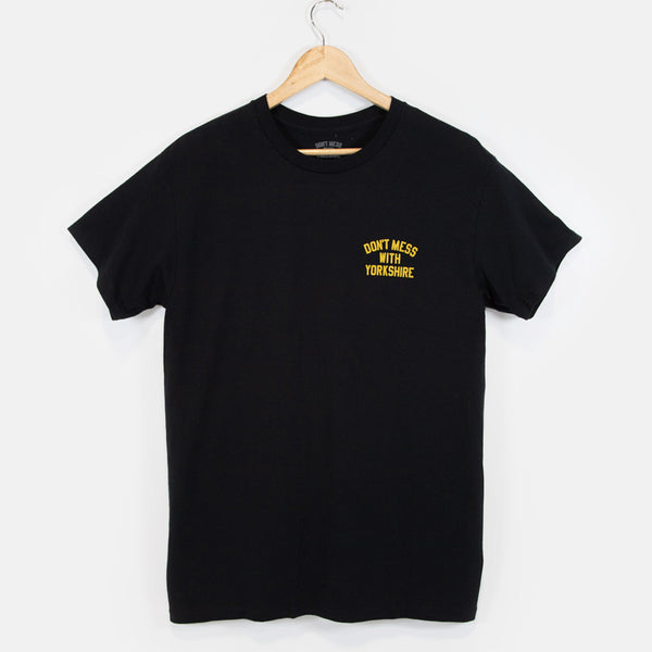 Don't Mess With Yorkshire - Rose S/S T-Shirt Black / Gold