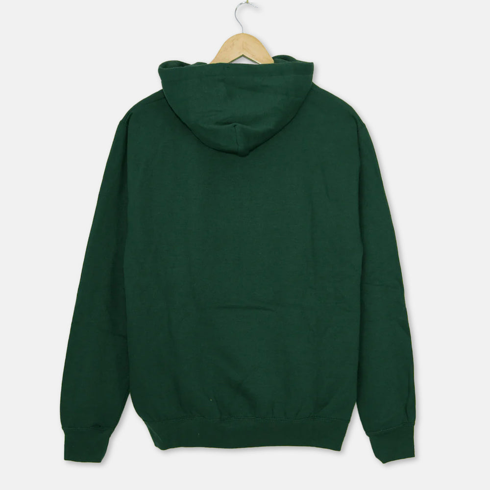 Don't Mess With Yorkshire - Classic Pullover Hooded Sweatshirt - Bottle Green / White